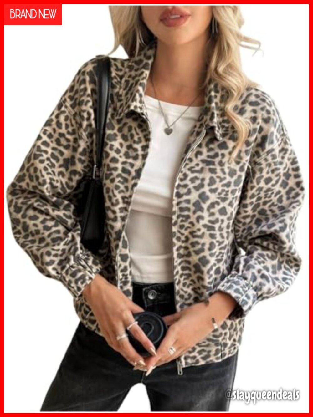 Womens Floral Zip Up Bomber Jacket Long Sleeve Denim Coat Trendy